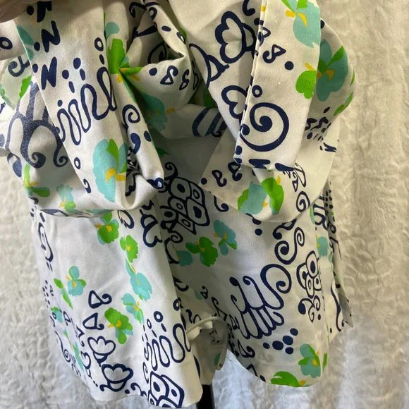 Vintage 60's Romper Culottes Liberty Circle Scooter Dress MOD Pattern Geometric - Picture 10 of 12